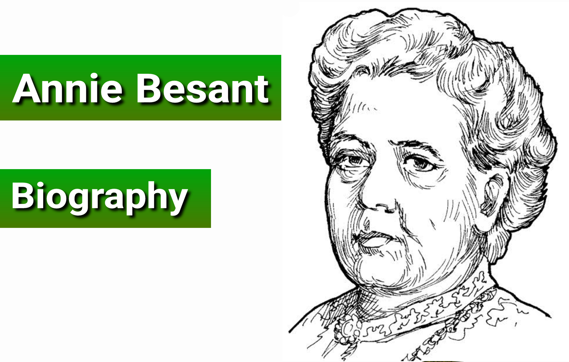 write a biography of annie besant