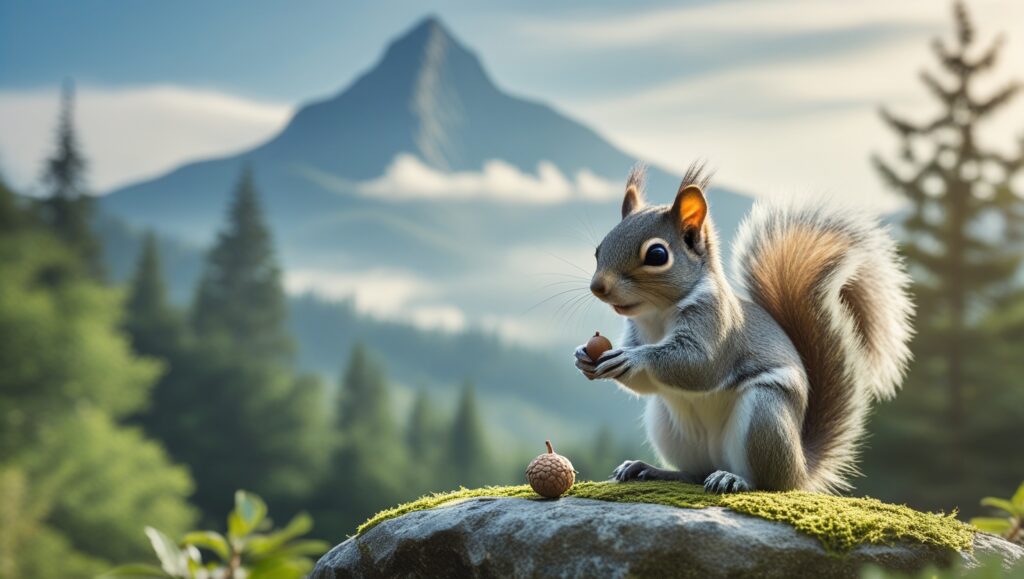 a squirrel and a mountain - fable by ralph waldo emerson