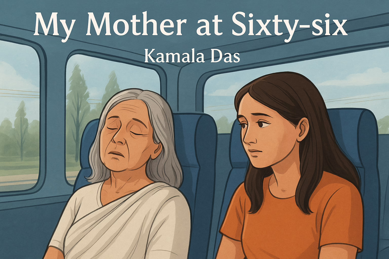 my mother at sixty-six - mother and daughter in a car